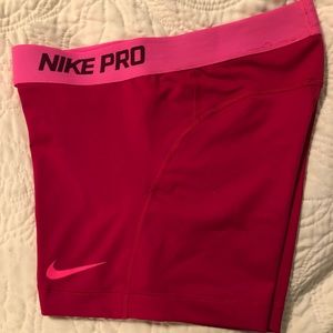 Nike pro spandex shorts